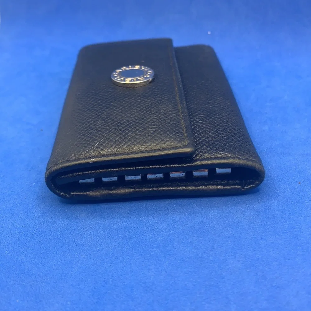 Bulgari‎ leather trifold key-holder wallet vintage